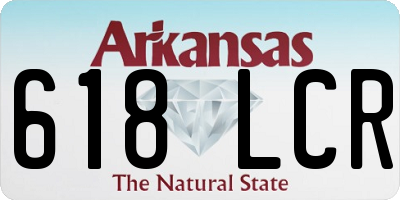 AR license plate 618LCR
