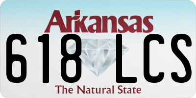 AR license plate 618LCS