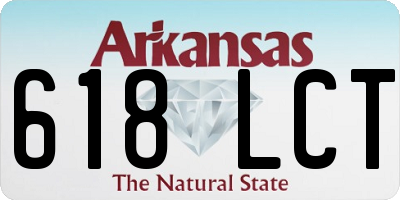 AR license plate 618LCT