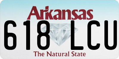 AR license plate 618LCU