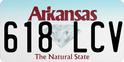 AR license plate 618LCV