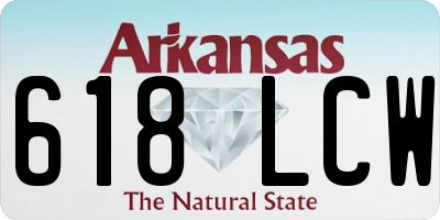 AR license plate 618LCW