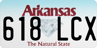AR license plate 618LCX