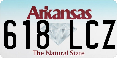 AR license plate 618LCZ