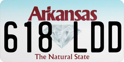 AR license plate 618LDD