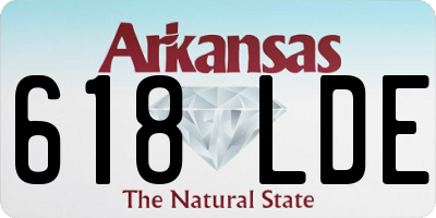 AR license plate 618LDE