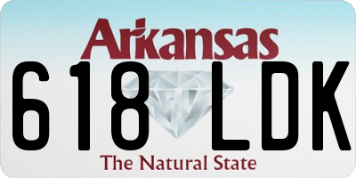 AR license plate 618LDK