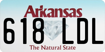 AR license plate 618LDL