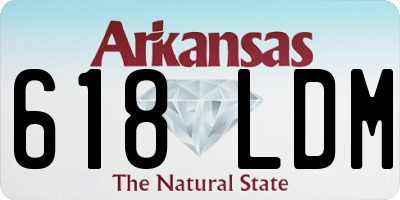 AR license plate 618LDM