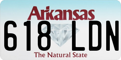 AR license plate 618LDN