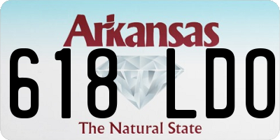 AR license plate 618LDO