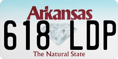 AR license plate 618LDP