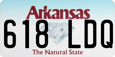 AR license plate 618LDQ