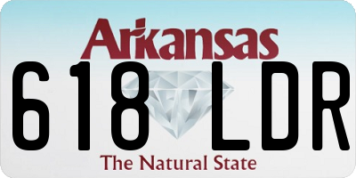 AR license plate 618LDR