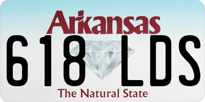 AR license plate 618LDS