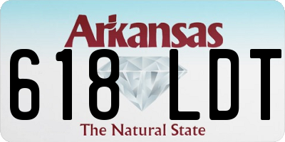 AR license plate 618LDT