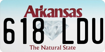 AR license plate 618LDU
