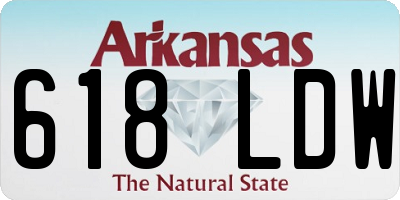 AR license plate 618LDW
