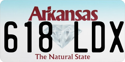 AR license plate 618LDX