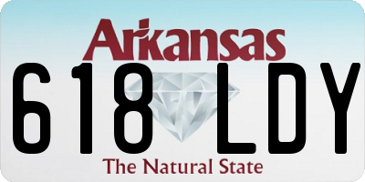 AR license plate 618LDY