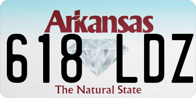 AR license plate 618LDZ