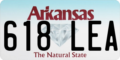 AR license plate 618LEA