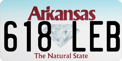 AR license plate 618LEB