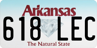AR license plate 618LEC