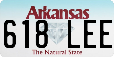 AR license plate 618LEE