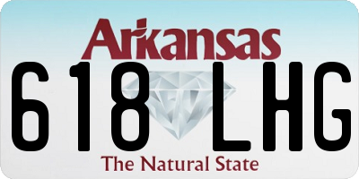 AR license plate 618LHG