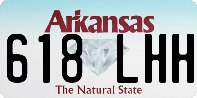 AR license plate 618LHH