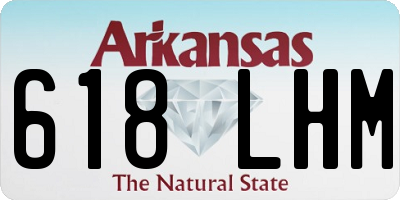 AR license plate 618LHM