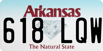 AR license plate 618LQW