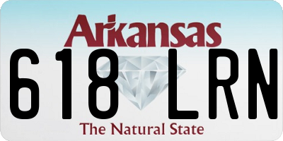 AR license plate 618LRN
