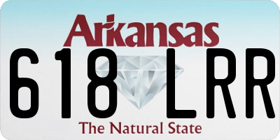 AR license plate 618LRR
