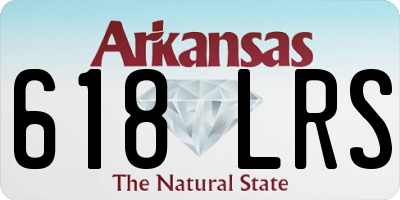 AR license plate 618LRS