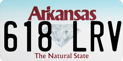 AR license plate 618LRV