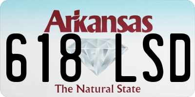 AR license plate 618LSD