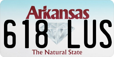 AR license plate 618LUS