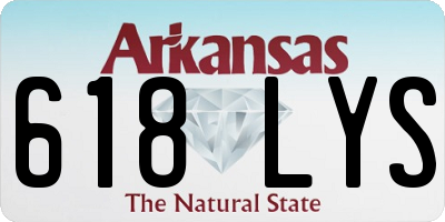 AR license plate 618LYS