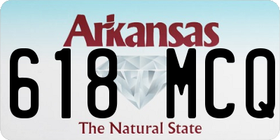 AR license plate 618MCQ