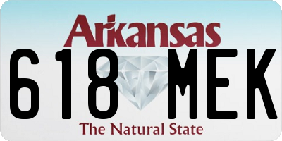 AR license plate 618MEK