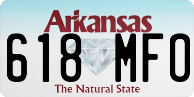 AR license plate 618MFO