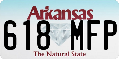 AR license plate 618MFP