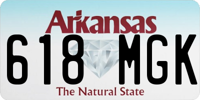 AR license plate 618MGK