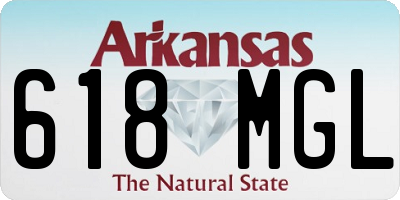 AR license plate 618MGL