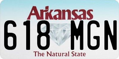 AR license plate 618MGN