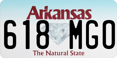 AR license plate 618MGO