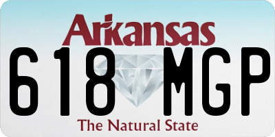 AR license plate 618MGP