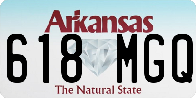 AR license plate 618MGQ